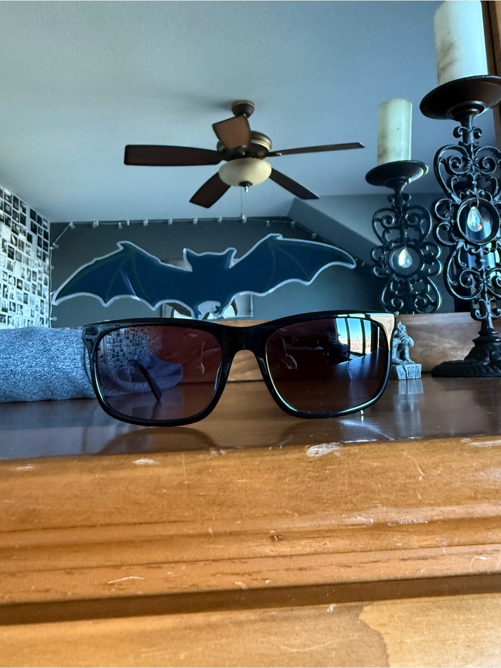 Black Polarized Sunglasses with Brown Gradient Lenses HARLEY DAVIDSON